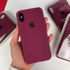 Силіконовий чохол на Айфон Х (10) із закритим низом | iPhone X / XS Maroon (42)