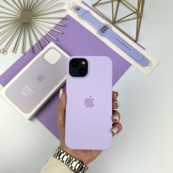 Силиконовый чехол ТОП качества (AAA) для iPhone 14 Light Purple