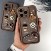 Силіконовий чохол на Айфон 12 Pro Max з дизайном. Silicone Case iPhone 12 Pro Max Donut Design Brown